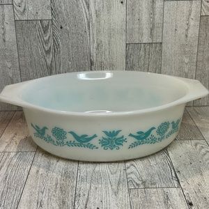 PYREX Blue Blue Oval 1-1/2qt Cassette Dish